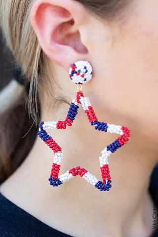 Stars of Freedom Earrings by Vibe Clothing