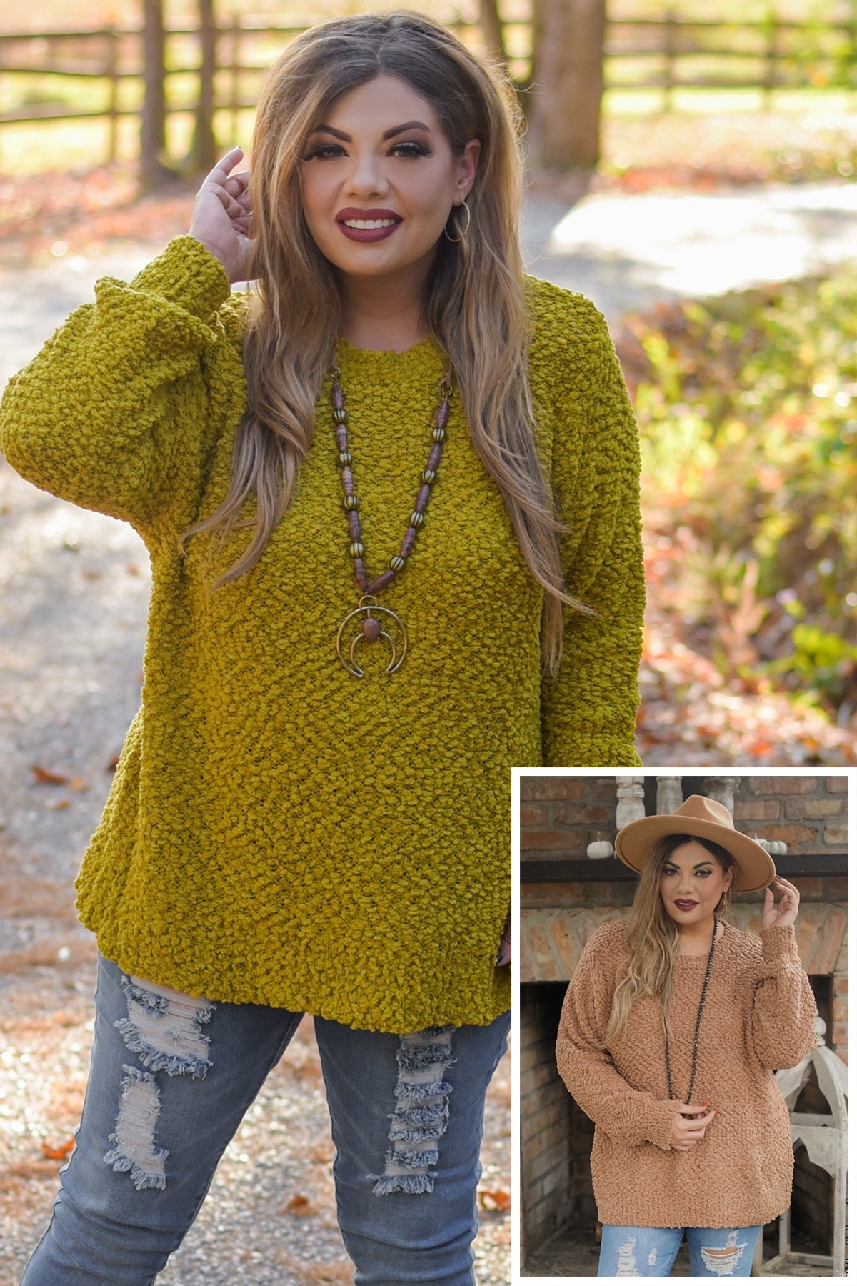 Maybe It Was Memphis Sweater Tunic by Vibe Clothing